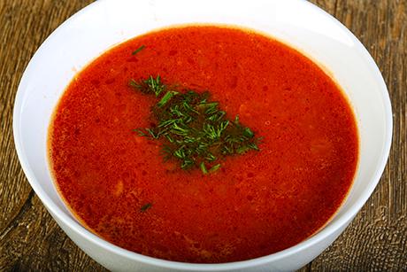 Tomaten-Bouillon klar