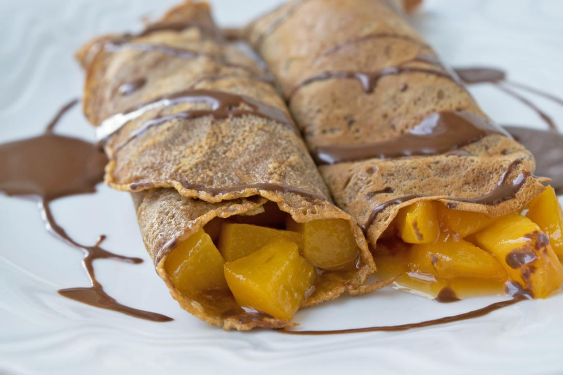 Kaffee-Aprikosen-Pfannkuchen