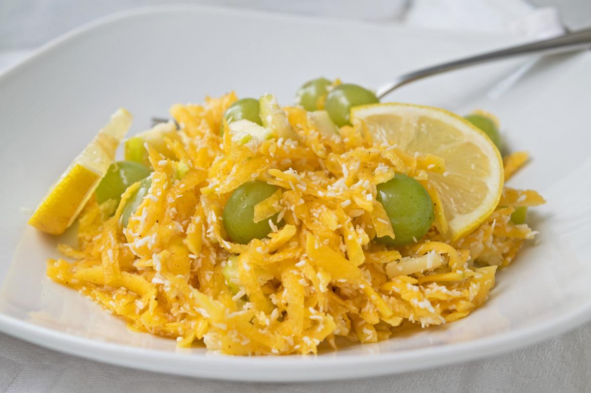 Kürbissalat mit Zitronenzimtdressing