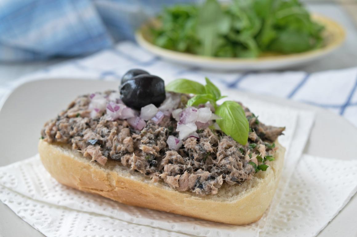 Baguette mit Thunfischcreme