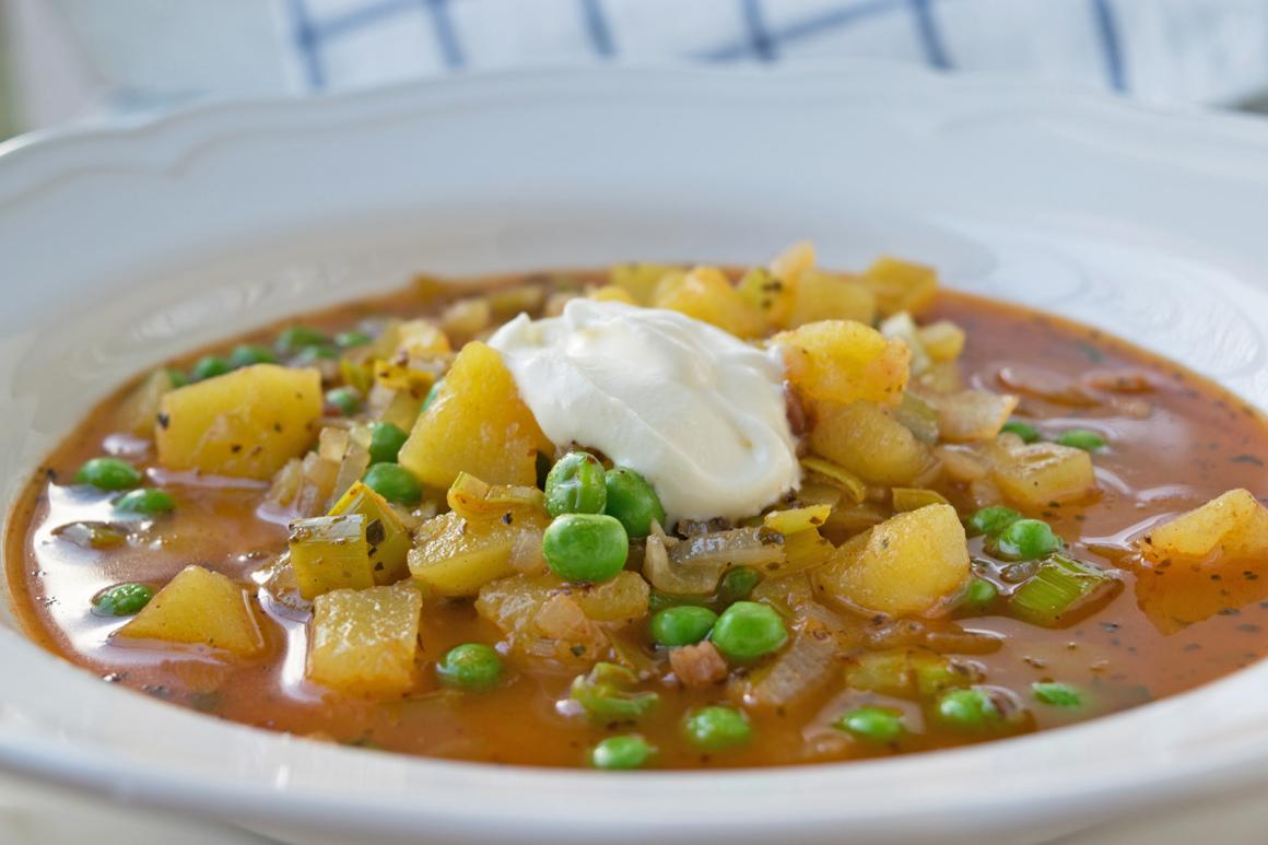 Erbsensuppe aus Ungarn