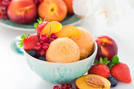 Nektarinensorbet