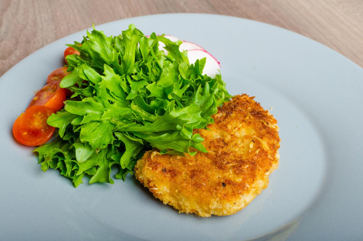 Schweinefilet gehüllt in Parmesan
