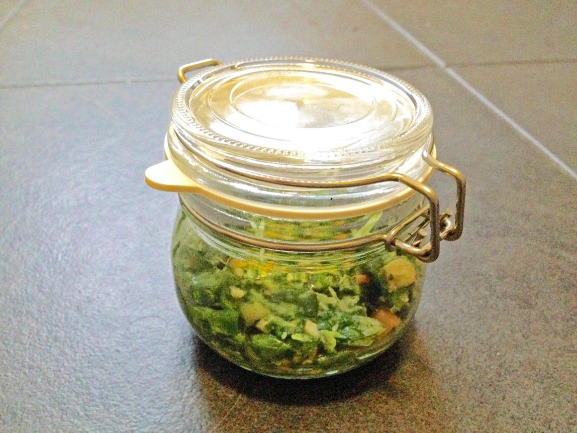 Winterliche Spinat-Cashew-Pesto