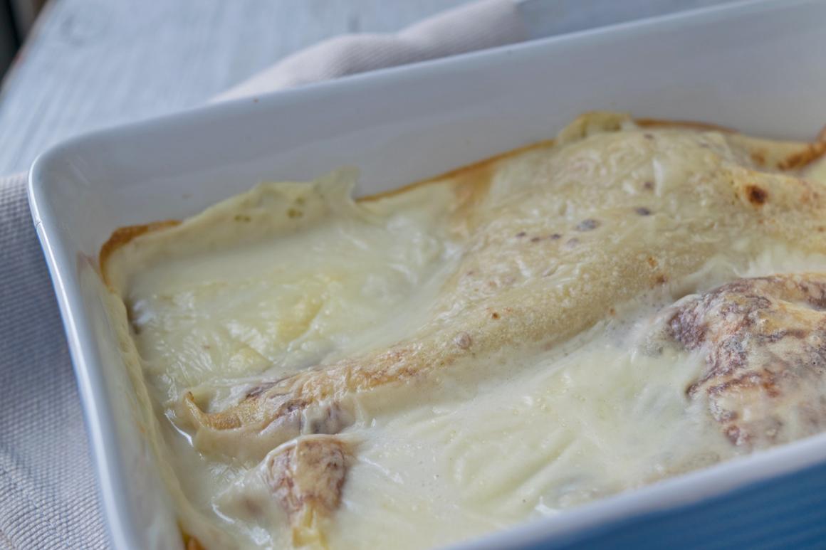 Pfannkuchen mit Bergkäse