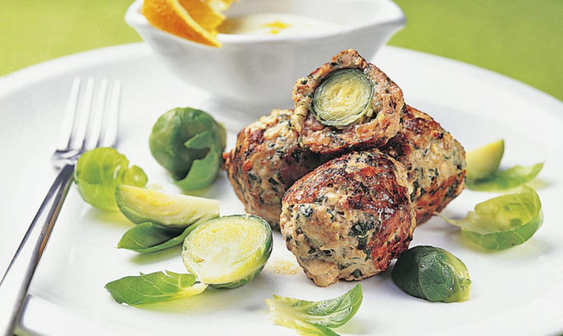 Hackfleisch-Rosenkohl-Kugeln