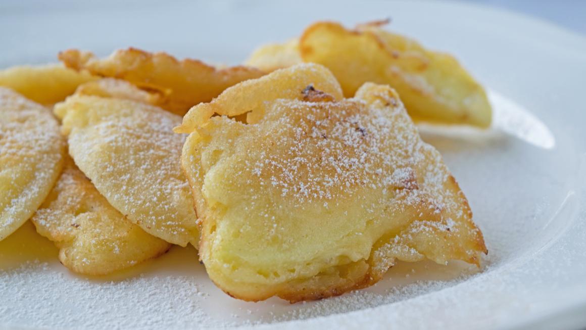 Apfelringe gebacken