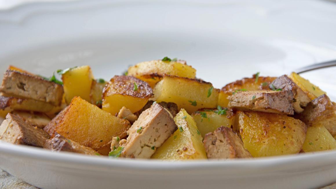 Bratkartoffeln mit Tofu