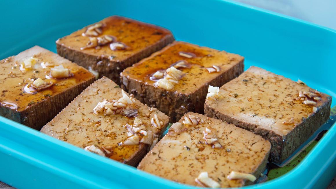 Tofu mariniert