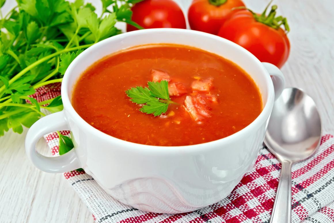 Scharfe Tomatensuppe