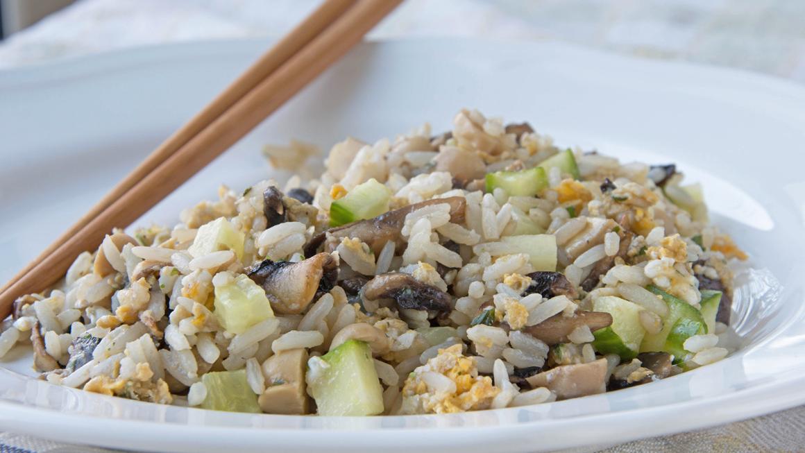Fried Rice mit Pilzen