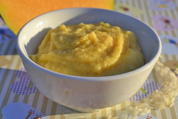 Kürbisbrei mit Reis