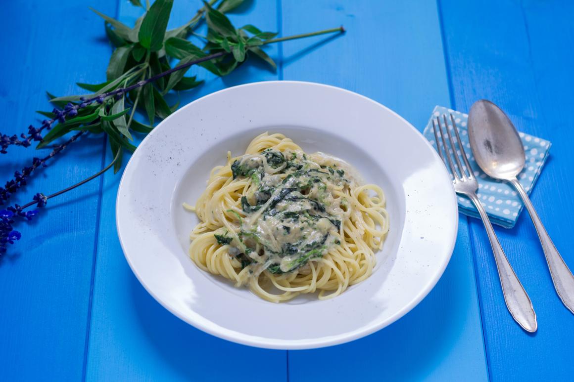 Spaghetti al gorgonzola