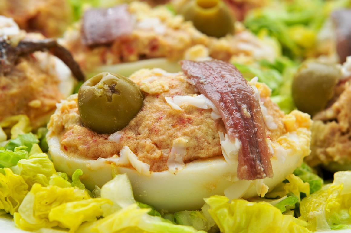 Gefüllte Eier mit Mayonnaise