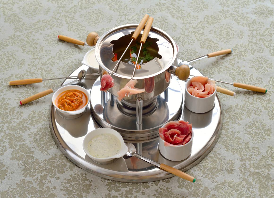 Fondue chinoise mit Saucen