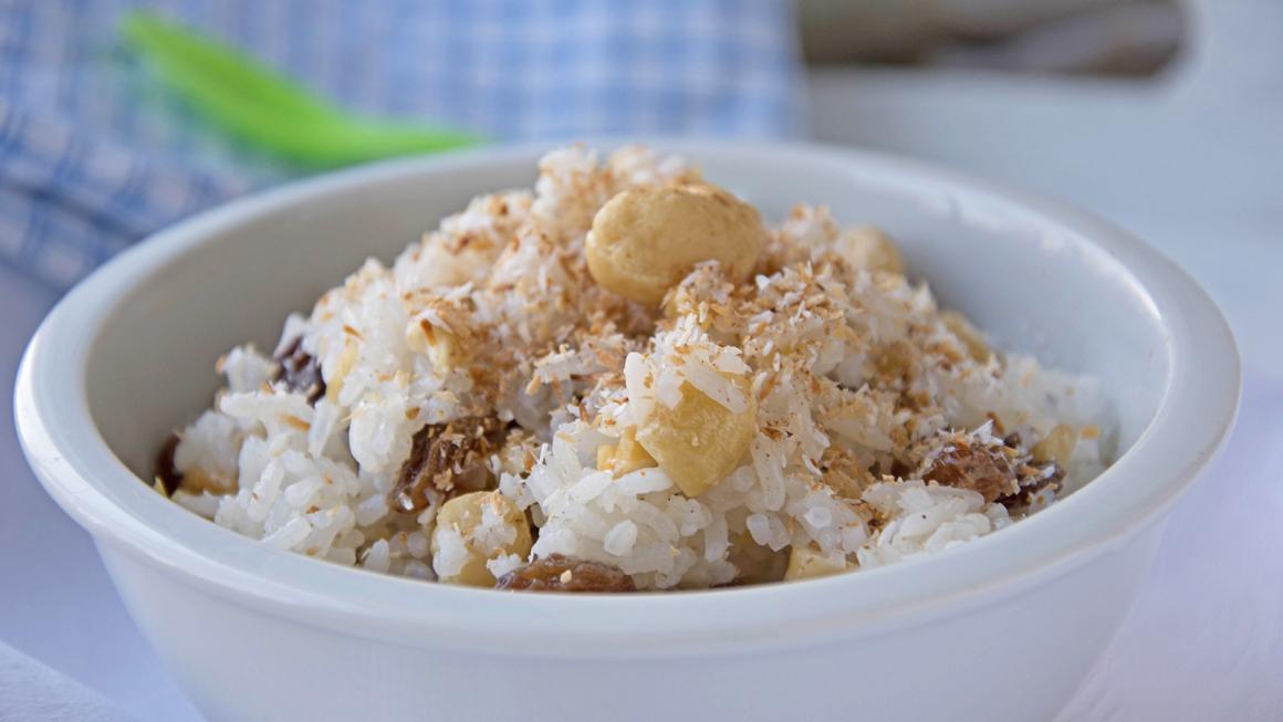 Süsses Reisdessert mit Cashewnuss
