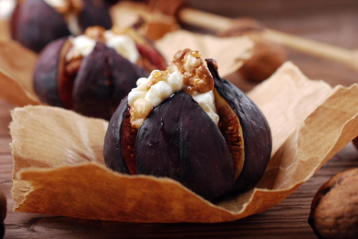 Feigen mit Ziegenkäse