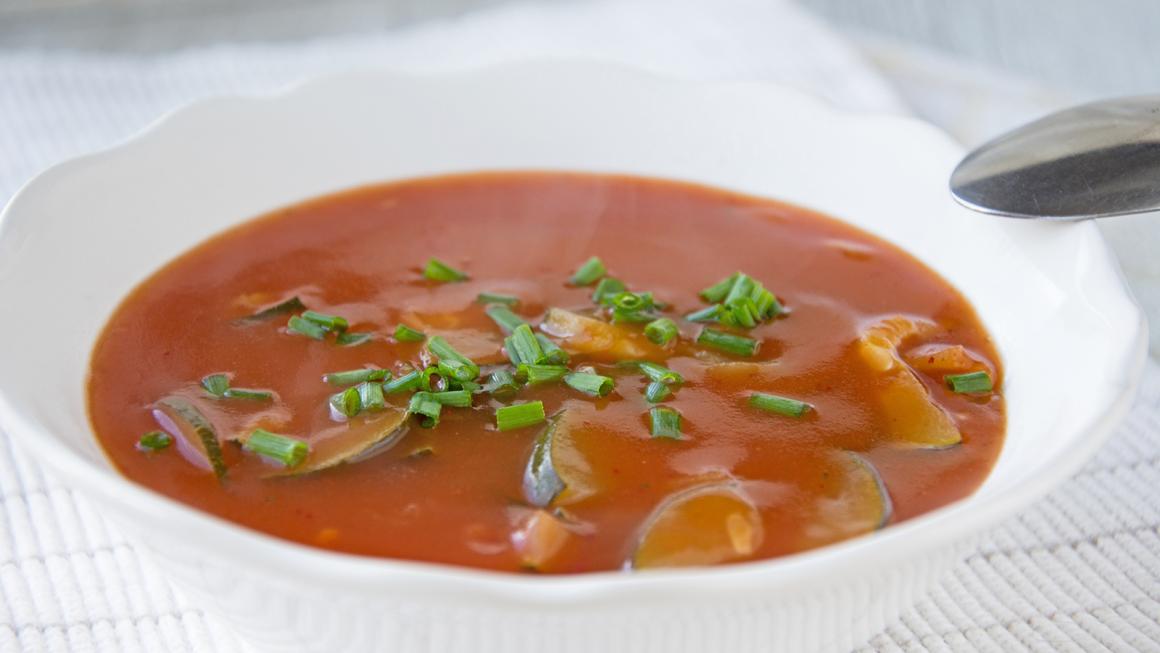 Rote Zucchettisuppe