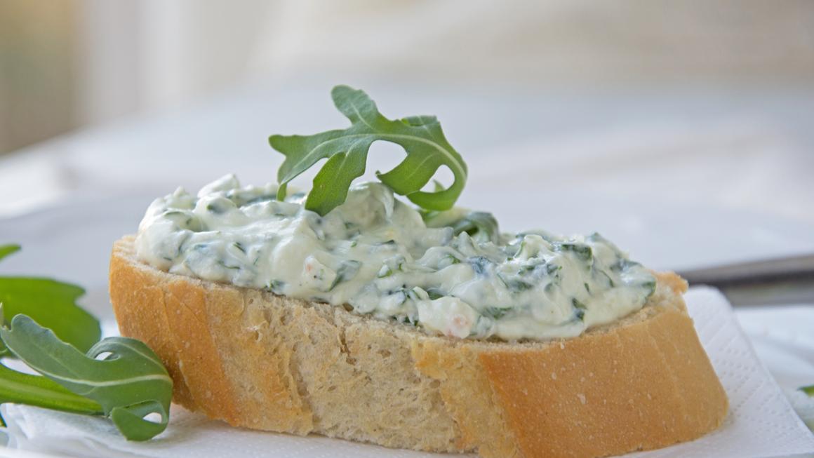 Frischkäse-Rucola-Aufstrich