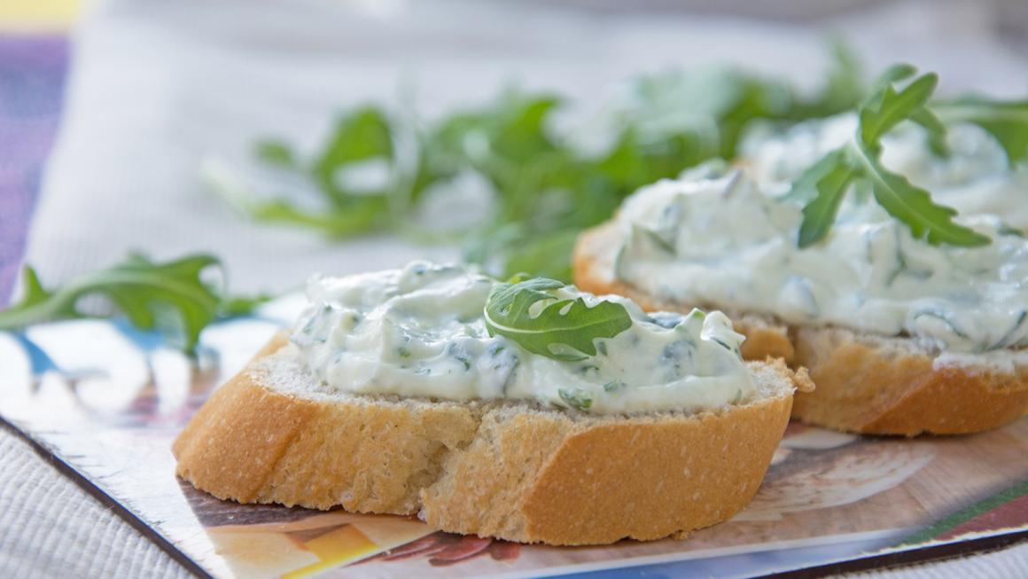 Gorgonzola-Rucola-Aufstrich