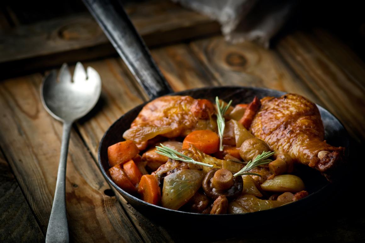 Coq au vin blanc