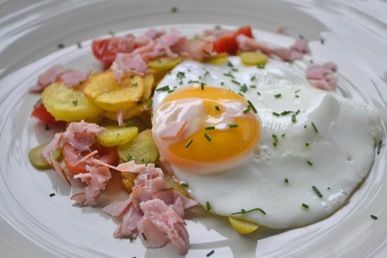 Bratkartoffeln mit Ei