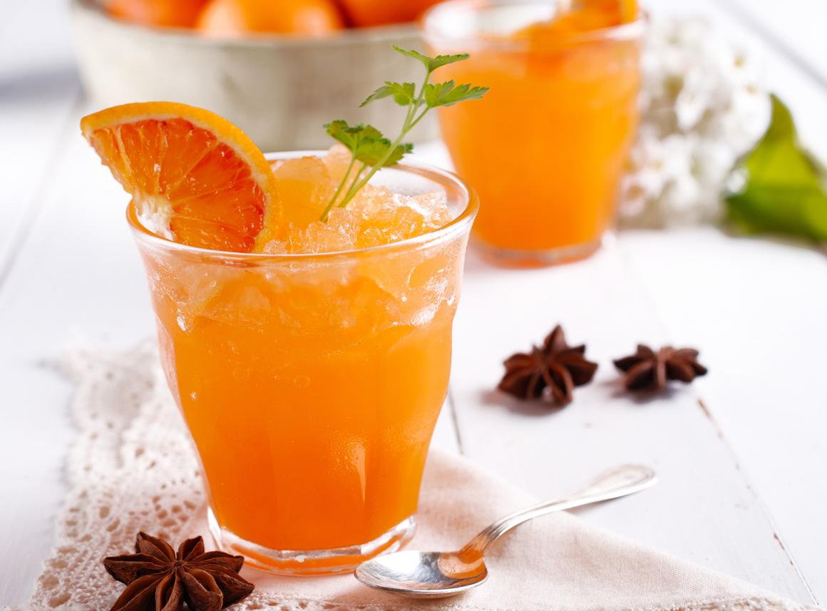 Orangen-Granita