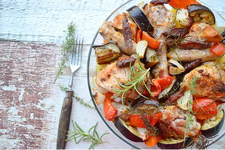 Poulet im Gemüse