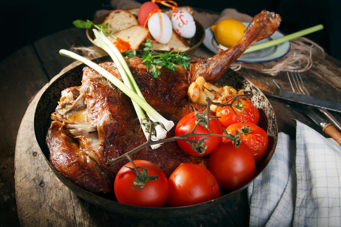 Lammgigot mit Senfkruste