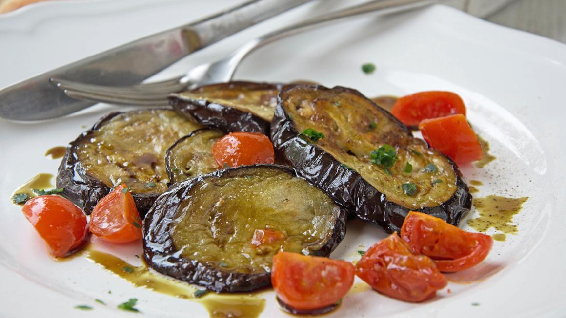 Aubergine gegrillt