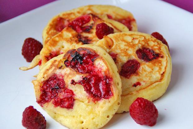 Himbeer-Pancakes