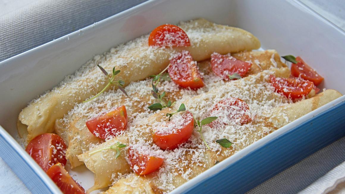 Überbackene Ricotta-Crepes