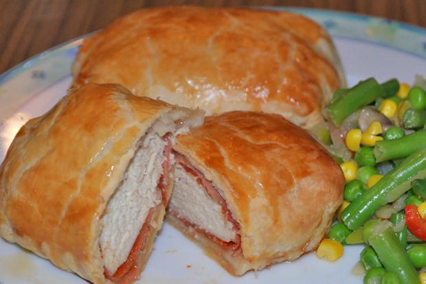 Poulet-im-Blätterteig