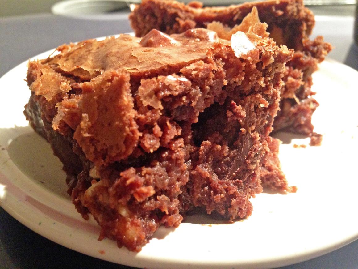 Schokoladenbrownies mit weichem Kern