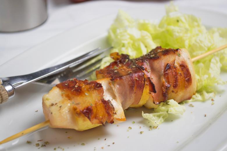 Poulet-Kartoffel-Spiesse