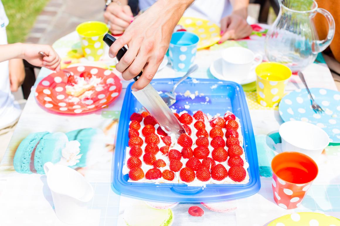 Erdbeerblechkuchen