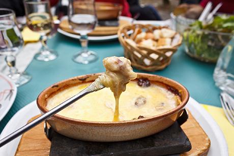 Kürbis-Käse-Fondue