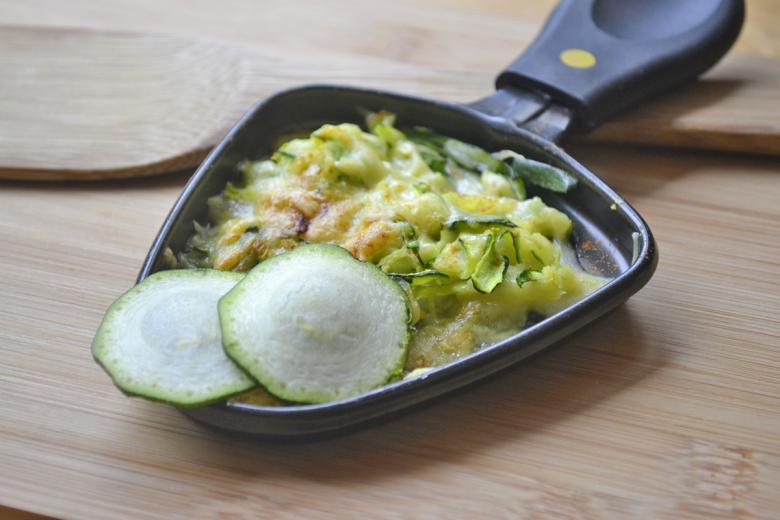 Zucchetti-Tätschli im Raclette
