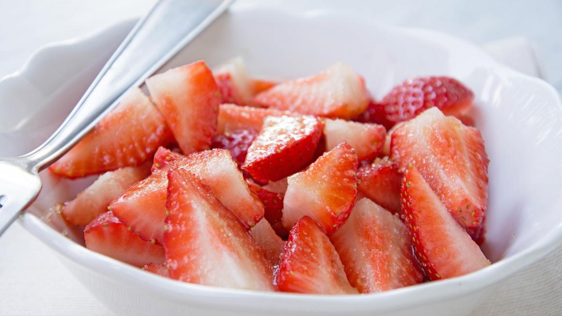 Marinierte Erdbeeren