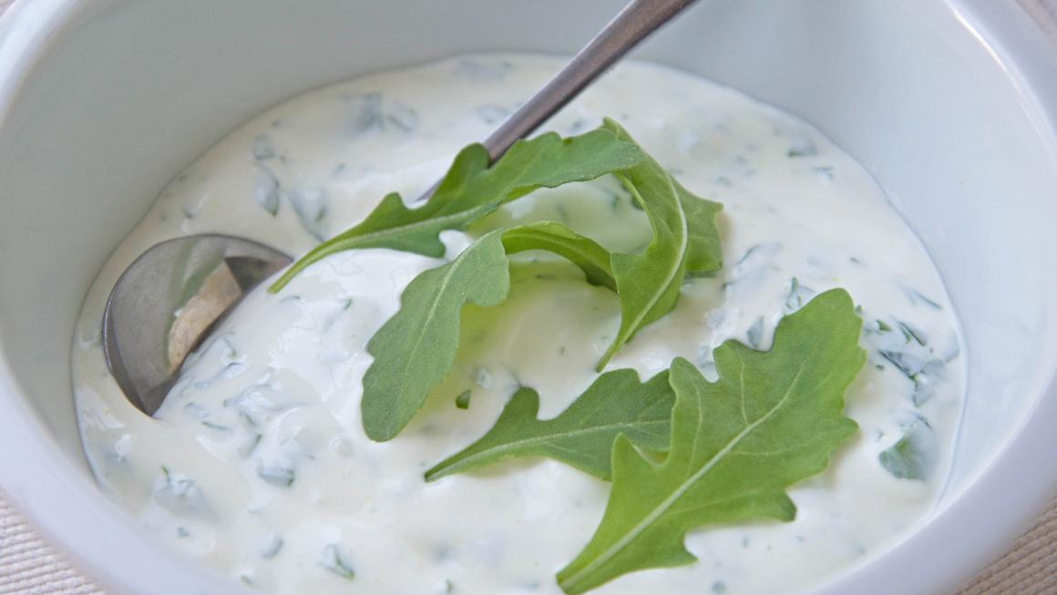 Rucola-Joghurt-Sauce