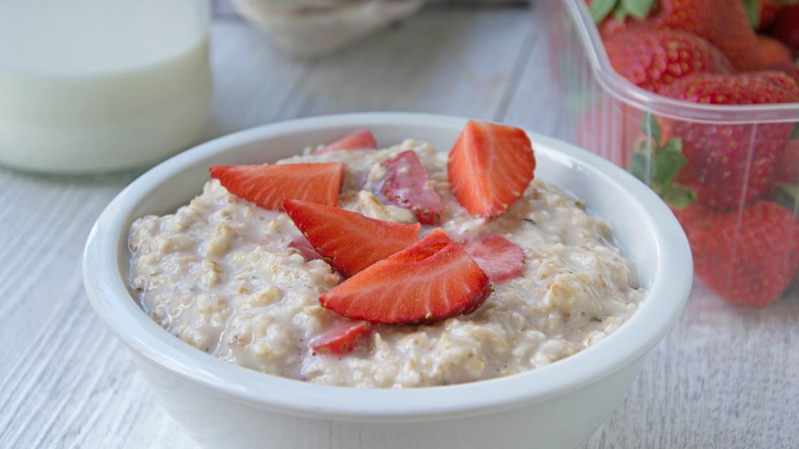 Erdbeer-Porridge