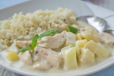 Poulet-Kohlrabi-Ragout