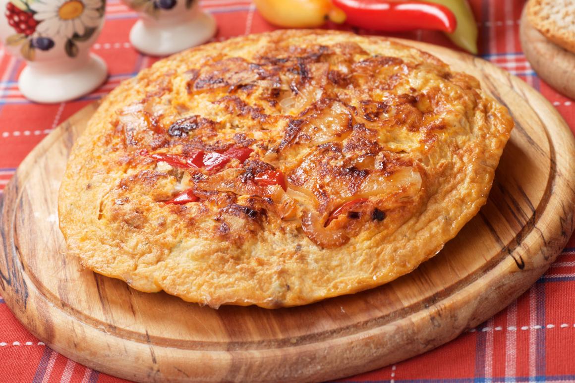 Bauernomelette mit Kartoffeln