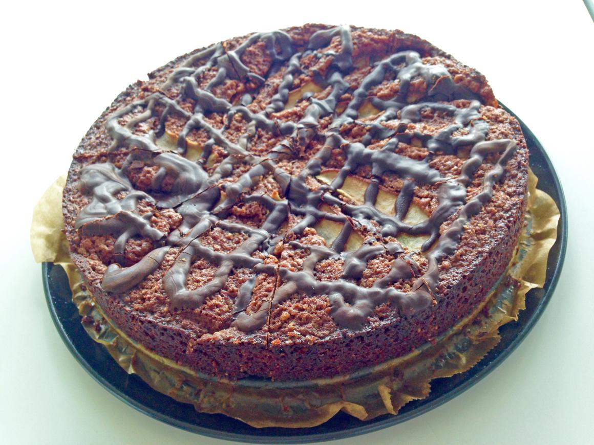 Schoggi-Birnen-Kuchen