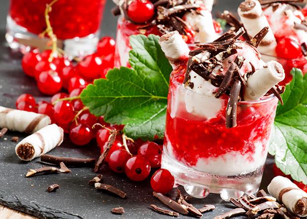 Johannisbeermousse