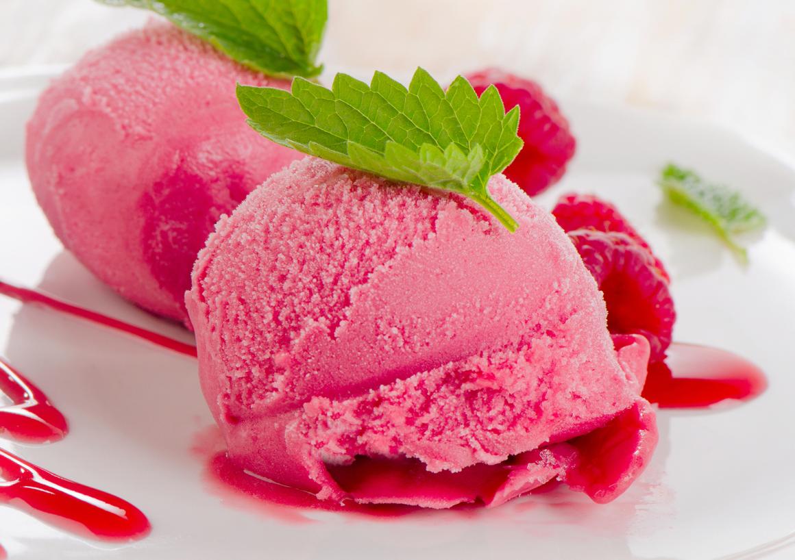 Himbeersorbet