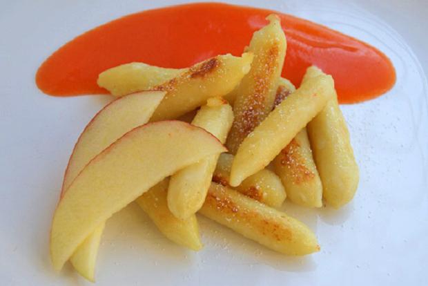 Schupfnudeln mit Apfel-Rüeblimus