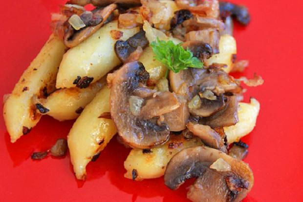 Schupfnudeln mit Champignons