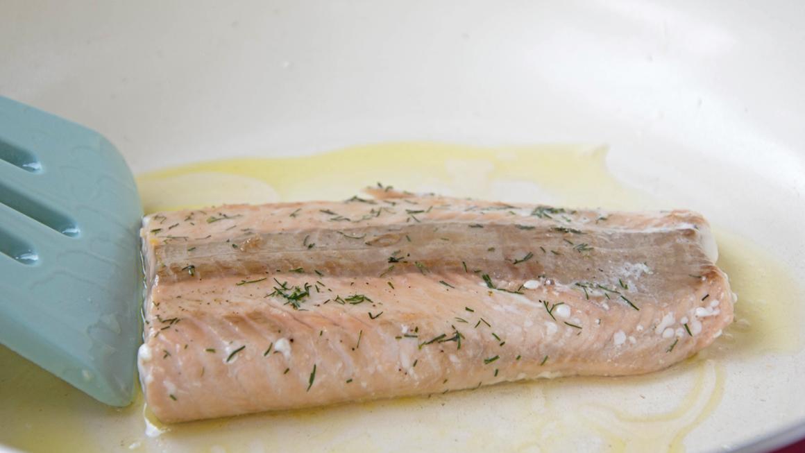 Gebackene Lachsfilets