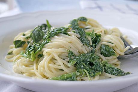 Krautstiel-Spaghetti